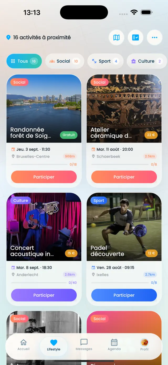 Activités et sorties près de chez toi dans Findli